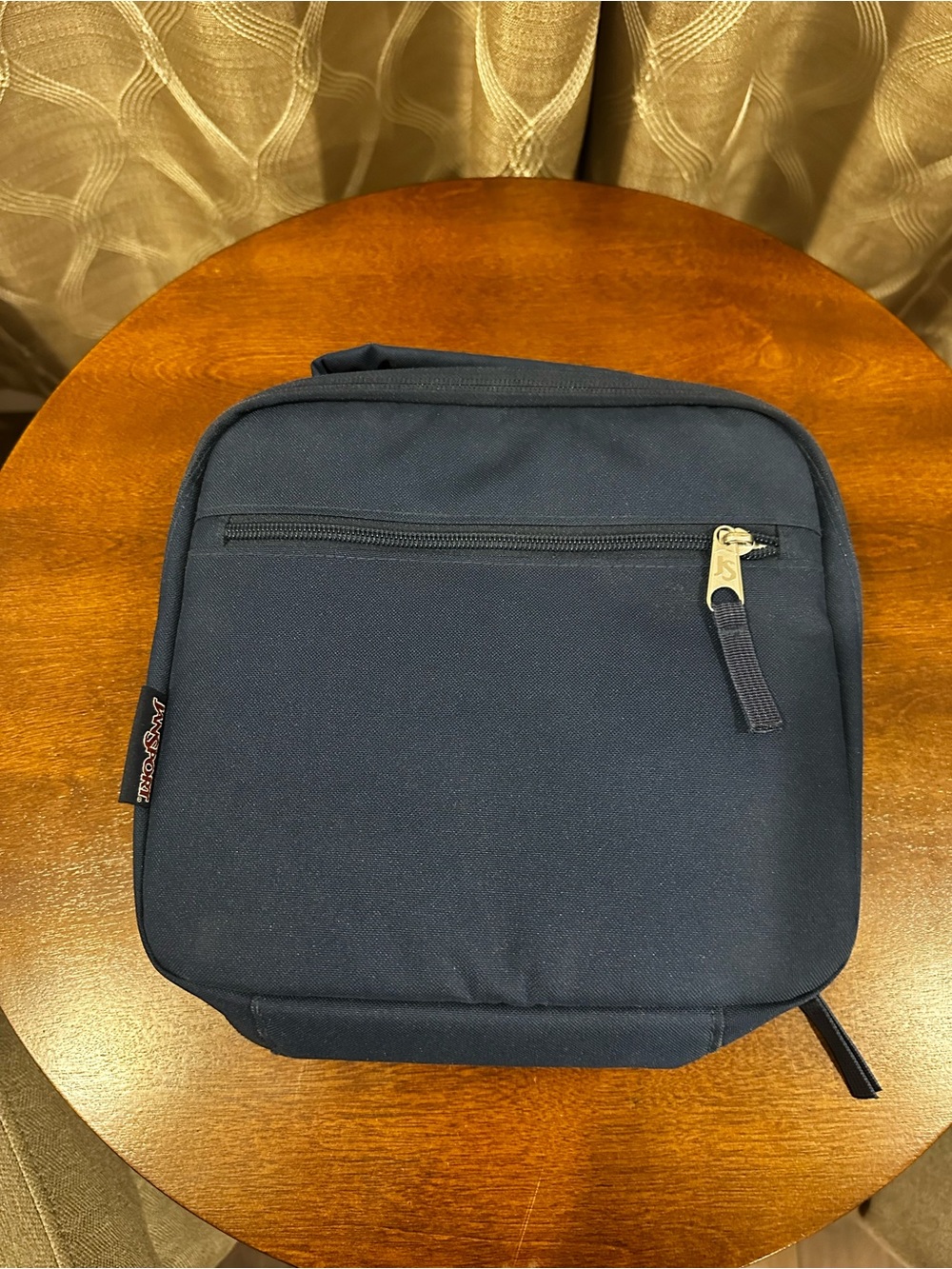 JanSport Navy Lunch Bag for Men with Top Handle